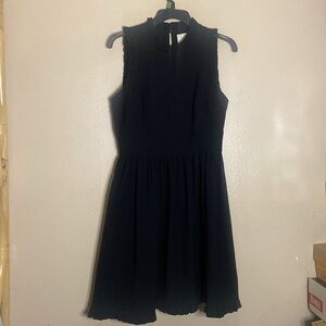 Kate Spade Black ruffle Sleeveless dress